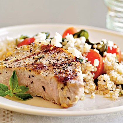 Pork chops oreganata