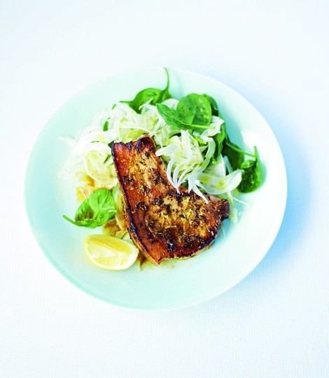 Pork chops with fennel