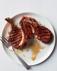 Pork chops with smoky mole-style rub