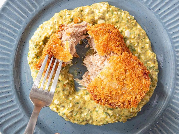 Pork croquettes with sauce gribiche 