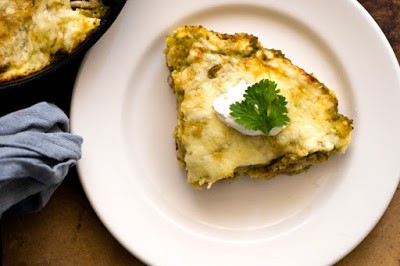 Pork enchilada verde casserole