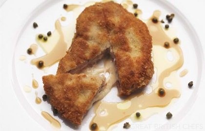 Pork escalopes with Emmental