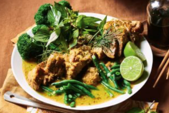 Pork green curry