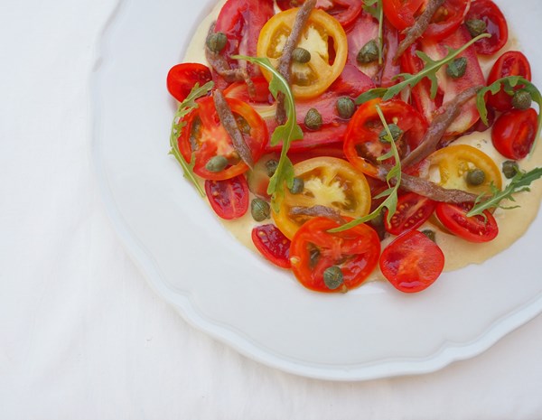 Pork in anchovy sauce (Vitello tonnato [Sardinian style])