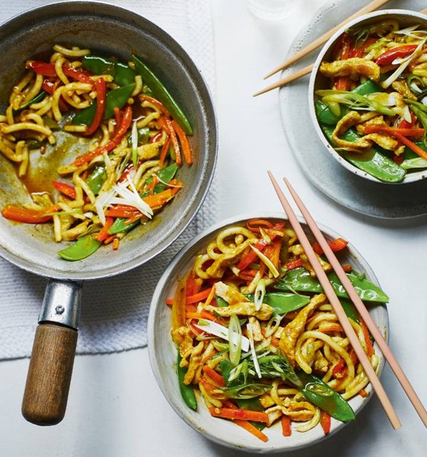 Pork katsu stir-fry