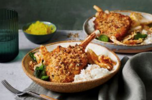 Pork katsudon rice bowl
