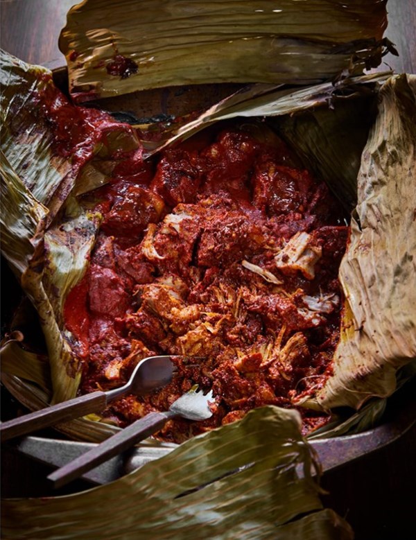 Pork leg pilbil style (Cochinta pibil)