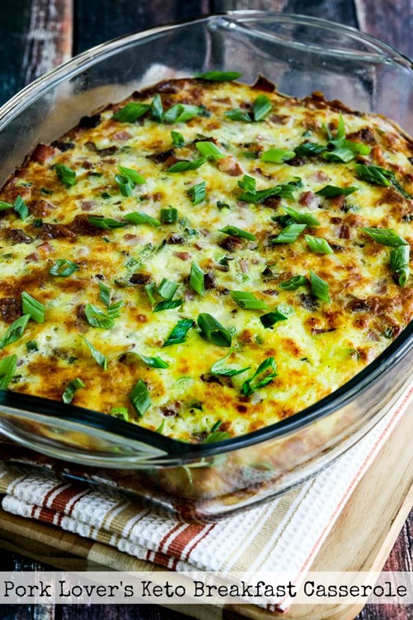 Pork lover's keto breakfast casserole