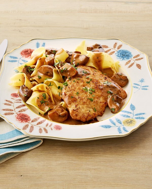 Pork Marsala with mushrooms