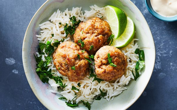 Pork meatballs with ginger and fish sauce [Kay Chun]