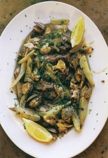 Pork neck with clams & Jerusalem artichokes