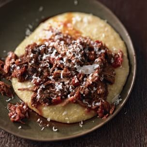 Pork rib ragù with polenta (Ragù di maiale con polenta)
