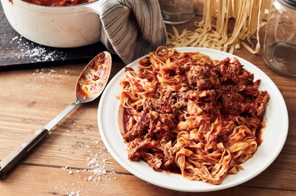 Pork rib tagliatelle