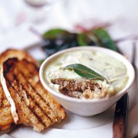 Pork rillettes with balsamic salad and toast