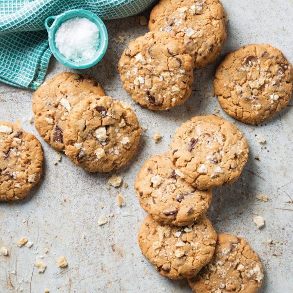 Pork rind and peanut butter chocolate chip cookies