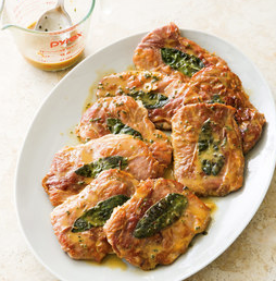Pork saltimbocca