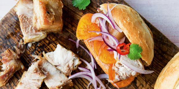 Pork sandwich (Sánguche de lechón)