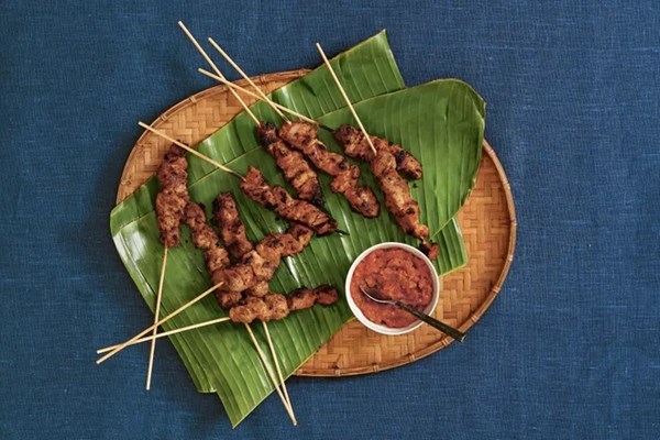 Pork satay with chile, ginger & lime (Sate babi rica-rica)