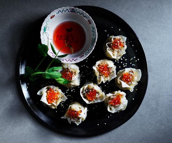 Pork, scallop and sticky rice siu mai