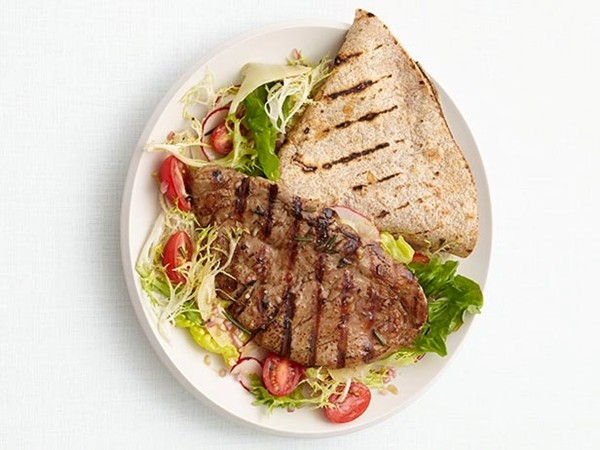 Pork scallopini salad