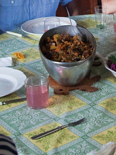 Pork stew (Cukgalas sautejums)