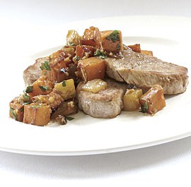 Pork, sweet potato & apple sauté