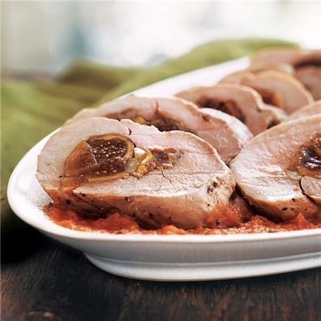 Pork tenderloin with figs and sherry (Solomilo de cerdo)