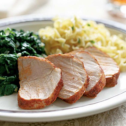 Pork tenderloin with paprika spice rub