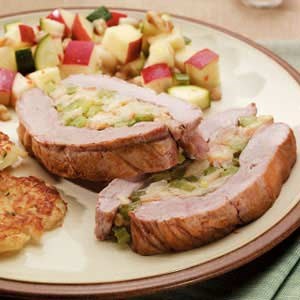 Pork tenderloin with stuffing 