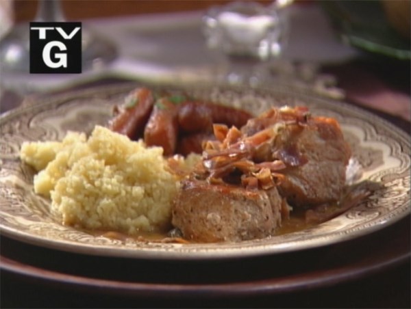 Pork tournedos with sage and prosciutto