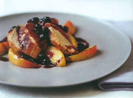 Pork with blackcurrant (Porc au cassis)