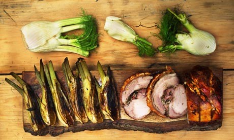 Pork with braised fennel