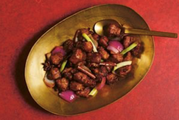 Pork with chillies and soy sauce