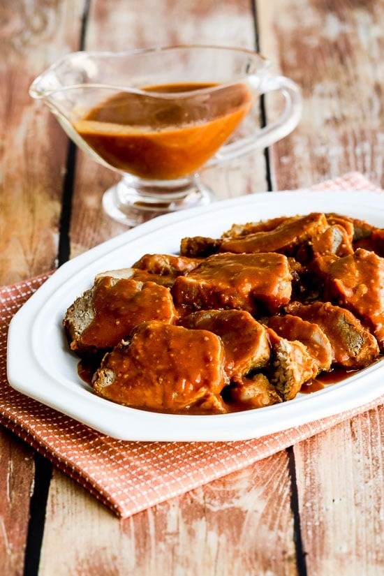 Pork with peanut sauce