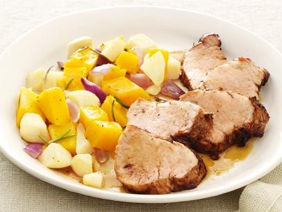 Pork with squash and apples