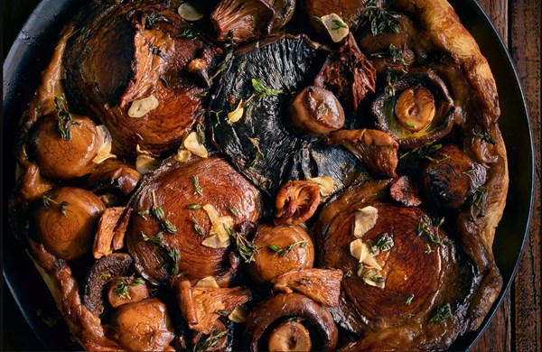 Portabella mushroom tarte Tatin