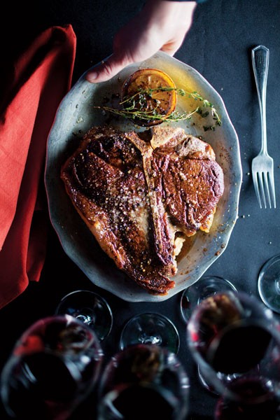 Porterhouse with lemon-thyme butter