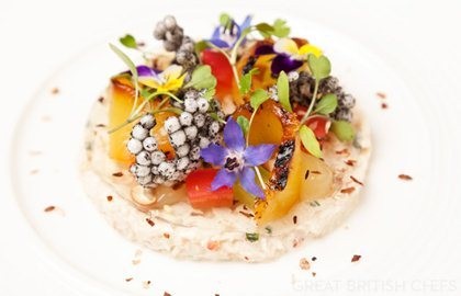 Portland crab with chargrilled pineapple, coconut and cashew nut