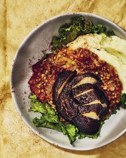 Portobello brisket bowl