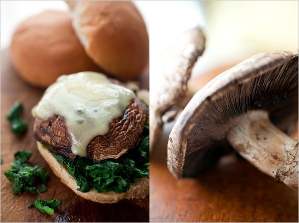 Portobello mushroom cheeseburgers