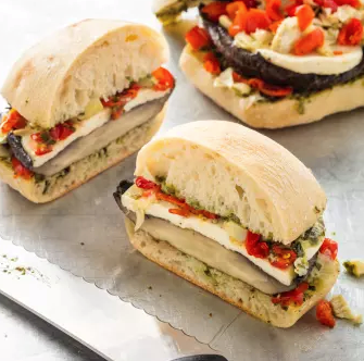 Portobello mushroom sandwiches
