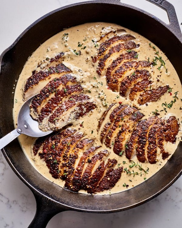 Portobello steaks au poivre