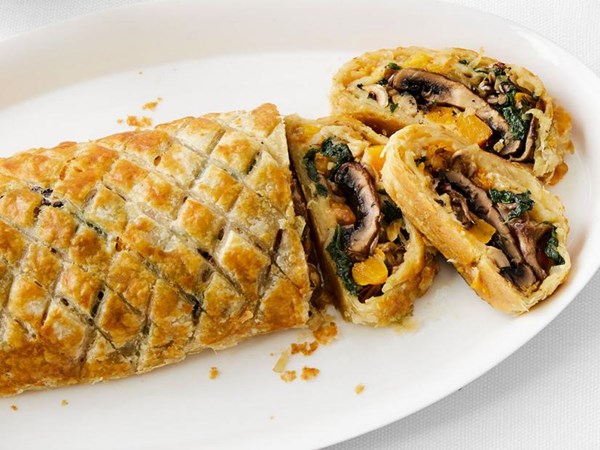 Portobello Wellington with red wine gravy [Laura Louise “Lou” Oates]