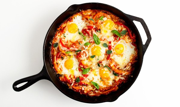Portuguese baked eggs