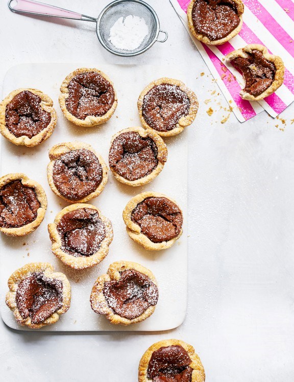 Portuguese chocolate custard tarts
