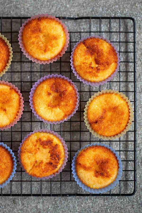 Portuguese coconut-custard tarts (Pastéis de coco)
