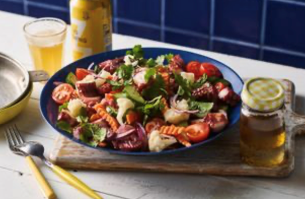 Portuguese octopus salad