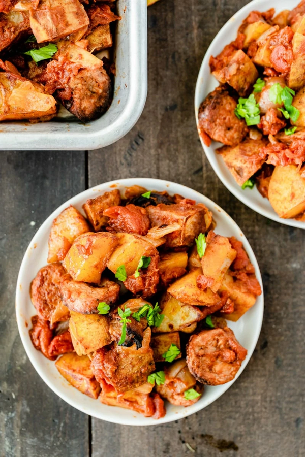 Portuguese roasted potatoes