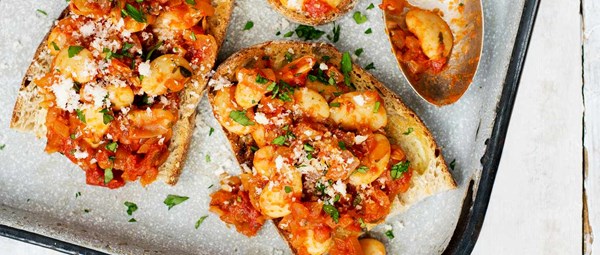 Posh beans on toast