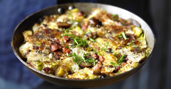 Posh bubble and squeak (with chestnuts)